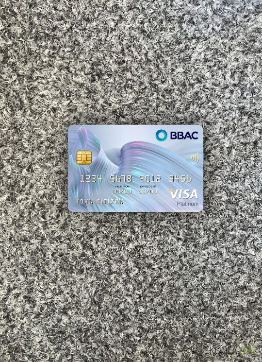 Liban BBAC visa carte platine photolook recto